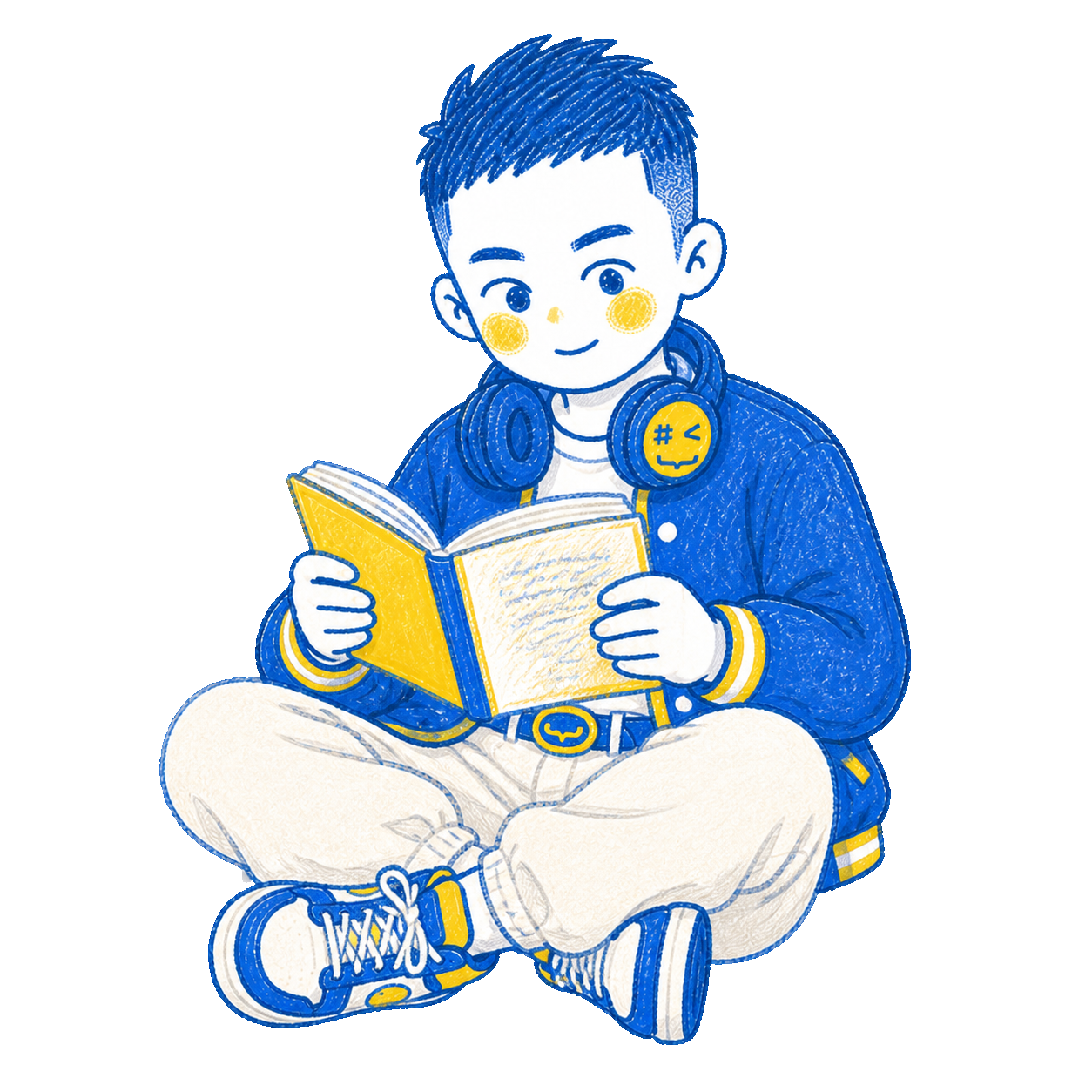 AI悦创 IP 角色正在阅读学习
